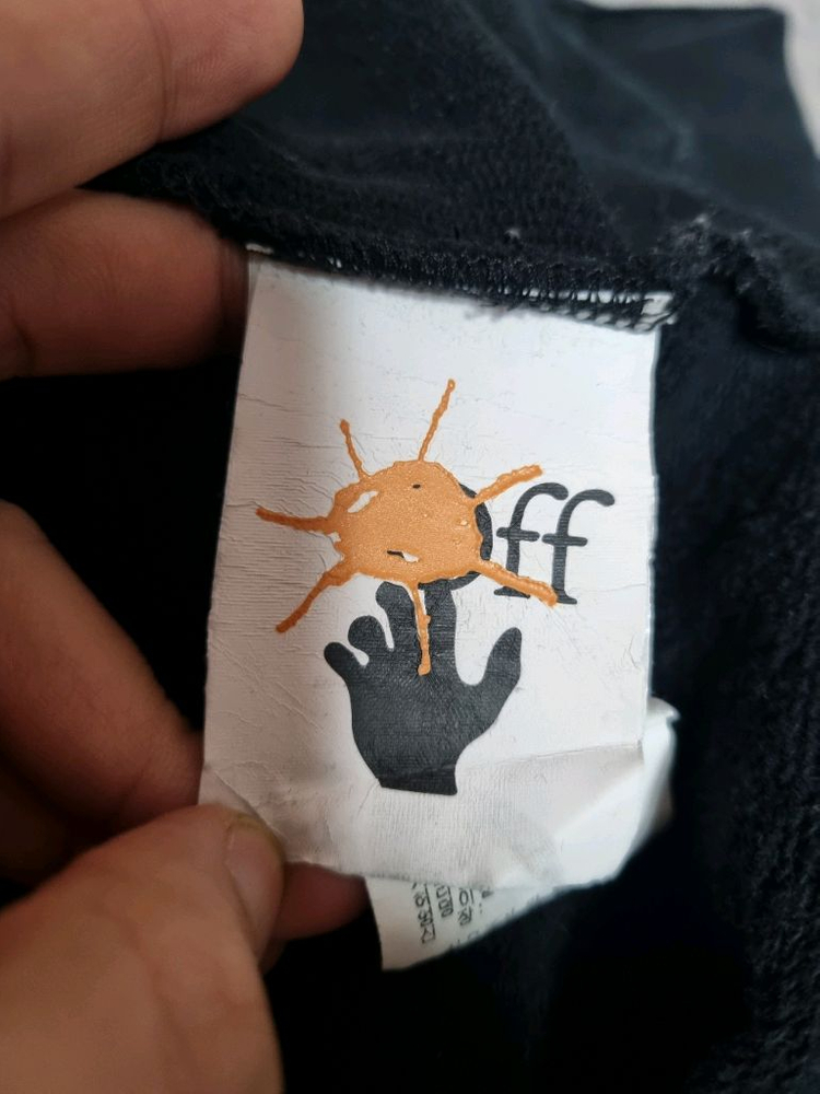 오프화이트 키즈 후드 집업 블랙 10 이미지