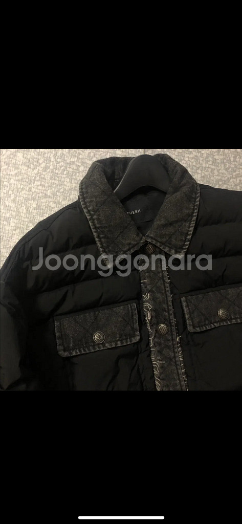 제평 루이리치 패딩 다이아몬드 다운 퀼팅 자켓 점퍼 타임마인랑방스탈 출근룩--1