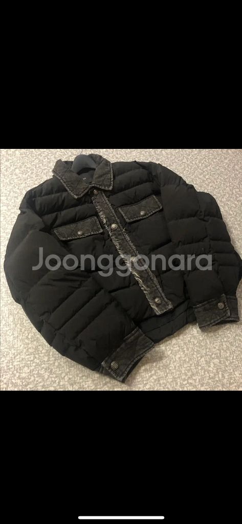 제평 루이리치 패딩 다이아몬드 다운 퀼팅 자켓 점퍼 타임마인랑방스탈 출근룩--2