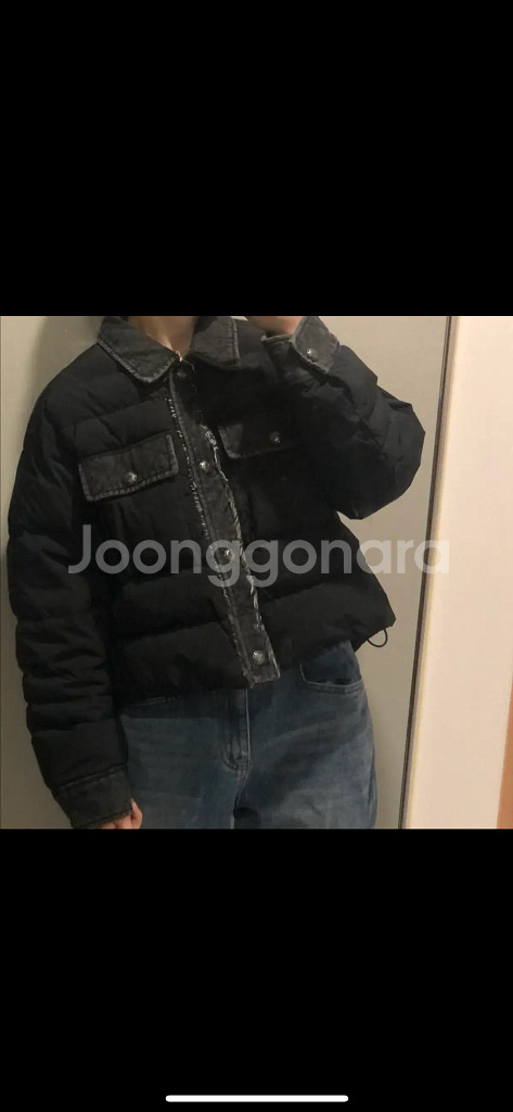 제평 루이리치 패딩 다이아몬드 다운 퀼팅 자켓 점퍼 타임마인랑방스탈 출근룩--3