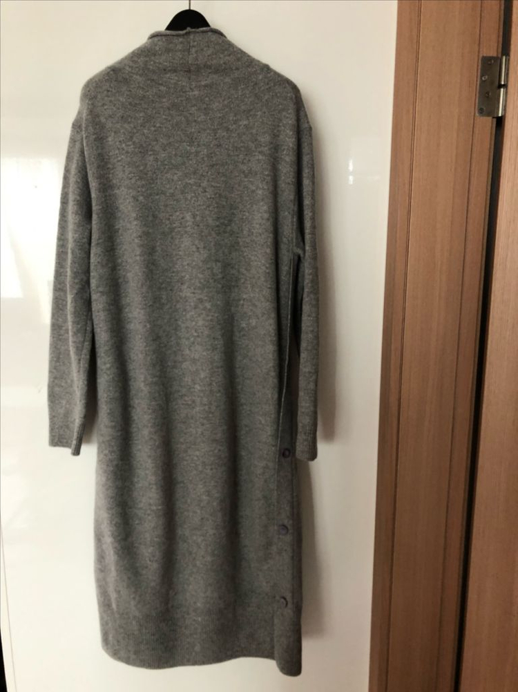 캐시미어30 터틀넥 울70 니트 롱 폴라 원피스 하객룩 결혼식타임마인구호--8