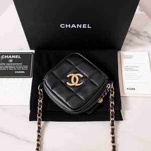 [S급/정품] 샤넬 다이아몬드 체인 미니 블랙 크로스백 가방 AP1926