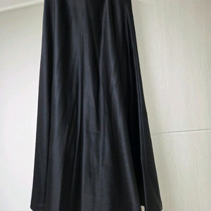 그레이스유 실크 롱 스커트 m 블랙