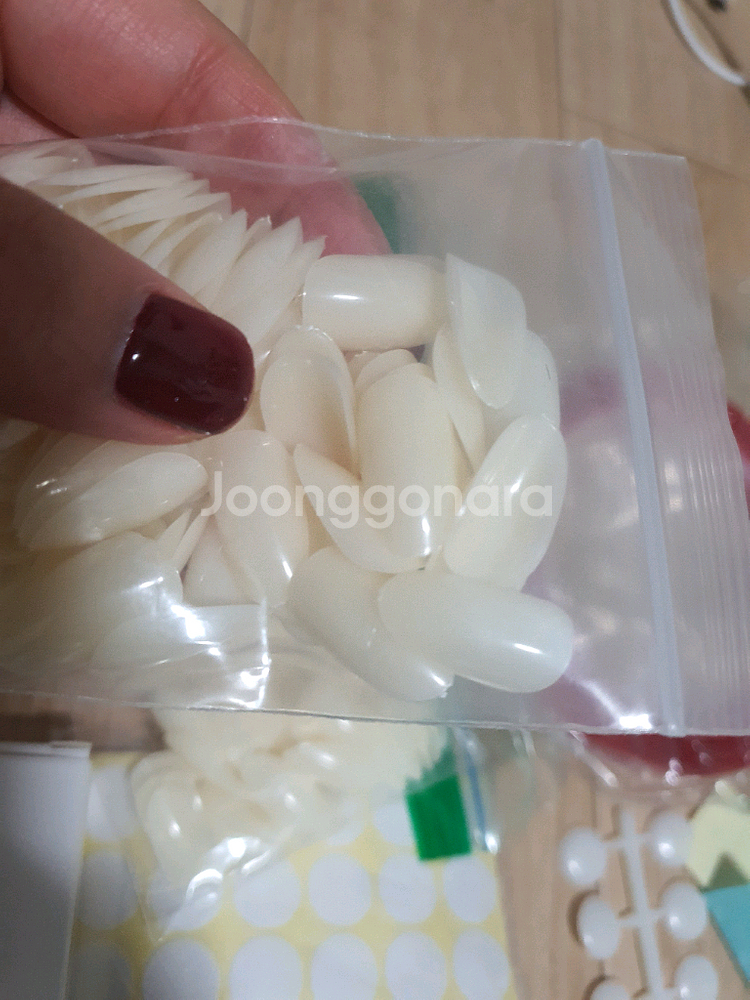 젤네일 네일팁 거치대 뚜껑 스티커--1