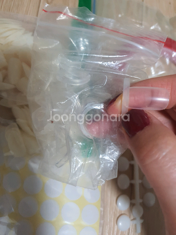 젤네일 네일팁 거치대 뚜껑 스티커--2