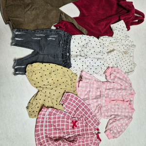 여아 의류 세트 7벌