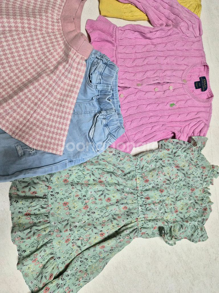 여아 의류 세트 100-110사이즈 (폴로 랄프로렌 가디건)--2