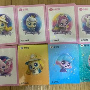 캐치 티니핑 띠부씰 8장 팝니다