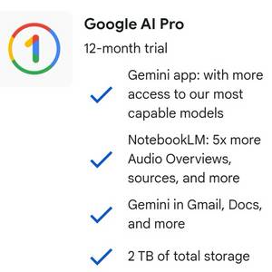구글 Google Ai Pro 요금제 개인 12개월 이용권 Gemini 제미나이 제미니