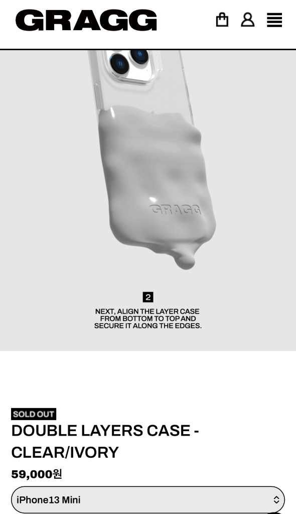 그래그 더블 레이어스 케이스 아이폰13미니--1