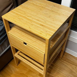 이케아 노르드키사 대나무 침대협탁 서랍장 40x40 팝니다. IKEA NORDKISA 404.476.78