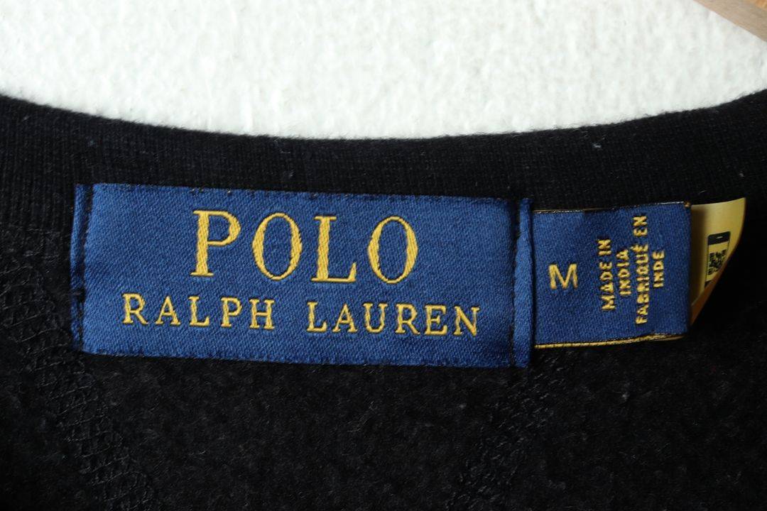 (M-L) 폴로 랄프로렌 맨투맨 티셔츠 기모 블랙--5