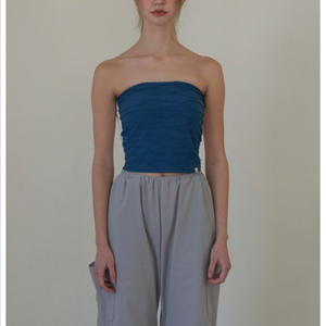 해피요기즈 자카드 튜브탑