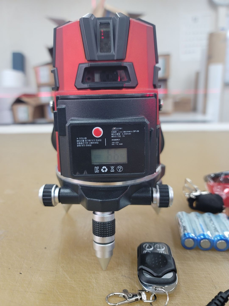 코텐 RX20 레이저수평 20배밝기 전자식 리모컨포함 실내인테리어 레벨--8