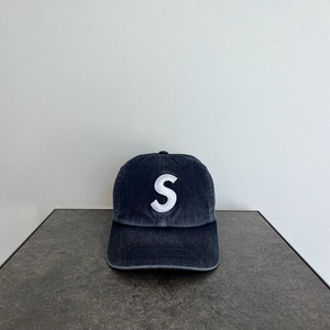 (OS) 슈프림 S로고 볼캡 모자 23FW 피그먼트 네이비