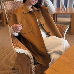 러브모모 캐시미어 반코트 카멜