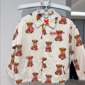 베베드피노 곰돌이 패턴 아동 자켓 120