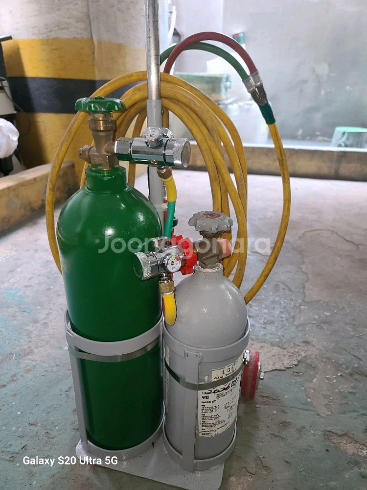 이동식산소용접기 말타니6.2리터 알미늄통--2