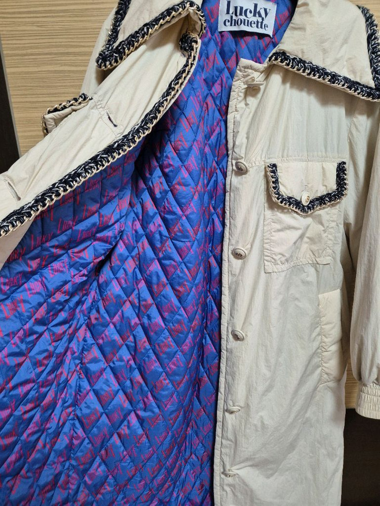 럭키슈에뜨 안감 누빔 롱패딩(36)--3