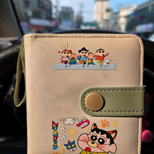 짱구 캐릭터 반지갑 아이보리,짱구 지갑