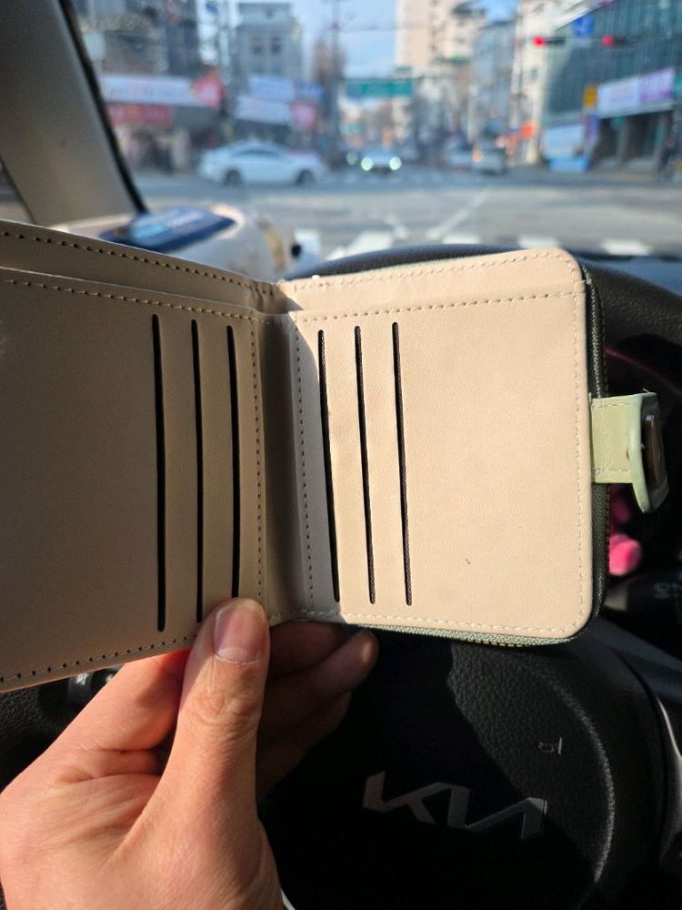 짱구 캐릭터 반지갑 아이보리,짱구 지갑--2