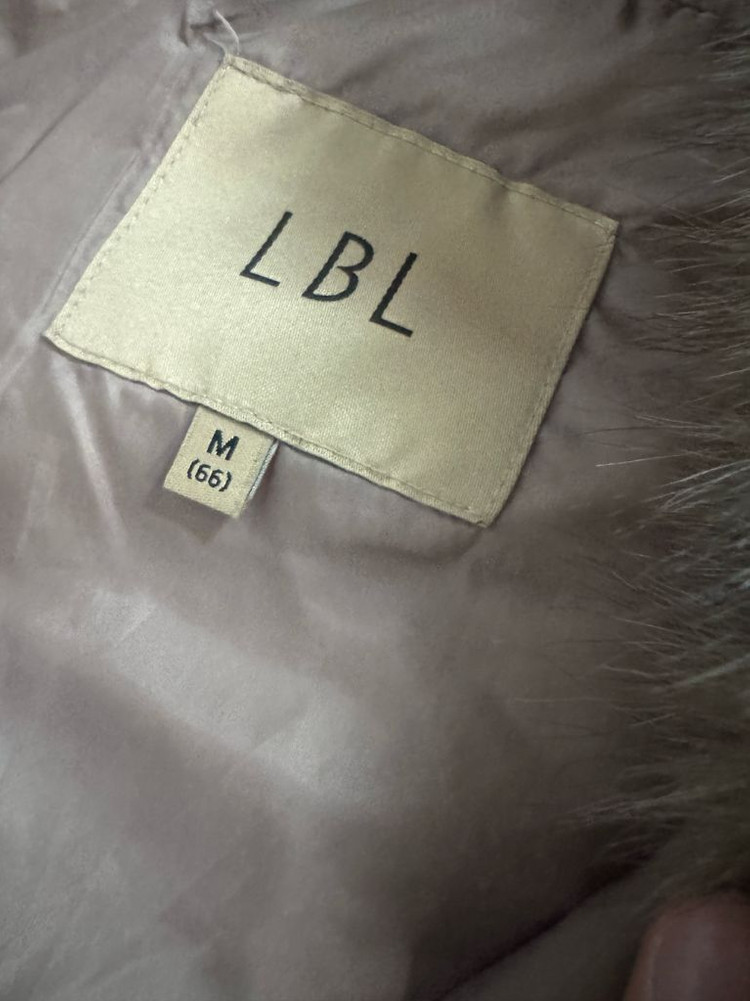 여성 LBL 레빗 폭스퍼 후드 패딩 조끼 M 이미지