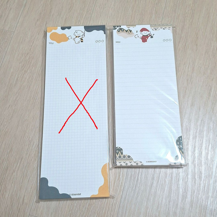 b5 하프 노트패드 50매씩 개당 1900원--4