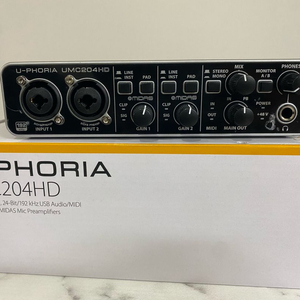 베링거 오디오인터페이스 umc204hd