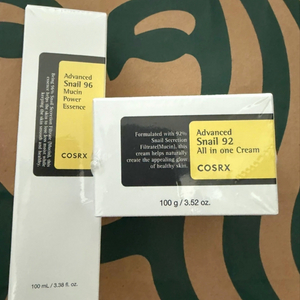 코스알엑스 스네일92 올인원 크림+에센스 세트
