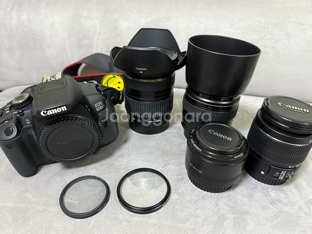캐논EOS 650D카메라+렌즈4종+가방+리모컨+삼각대+필터 완벽 풀구성 전문가급--2
