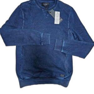 인디고 데님 포켓 맨투맨