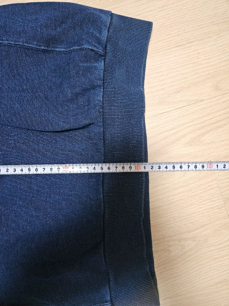 인디고 데님 포켓 맨투맨--7