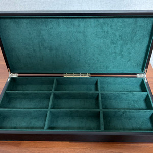 더트루옵티컬 원목 스웨이드 9구 안경 보관함