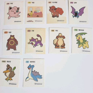 포켓몬 띠부씰 이미지