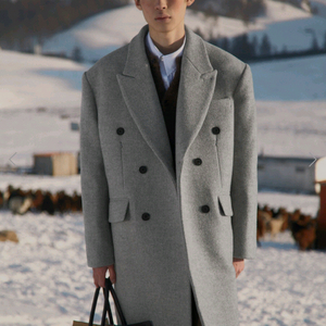 STU Dart Pocket Double Coat Grey 더블코트