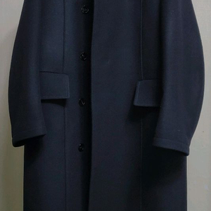 벨리에 컬럼 더블 발마칸 퓨어울 코트 다크 네이비