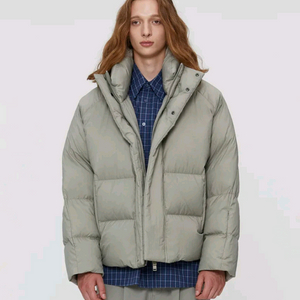 일꼬르소 볼륨 에어 후드 구스 숏 다운 점퍼