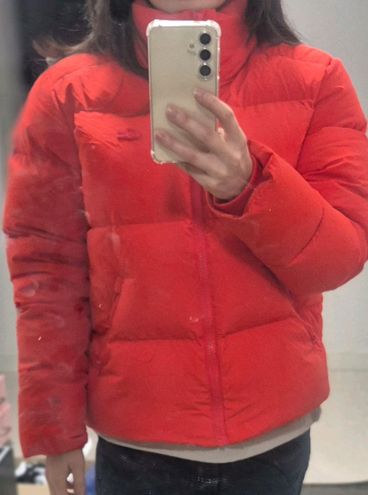 레코스테 여성 패딩점퍼. 다운푸퍼--5