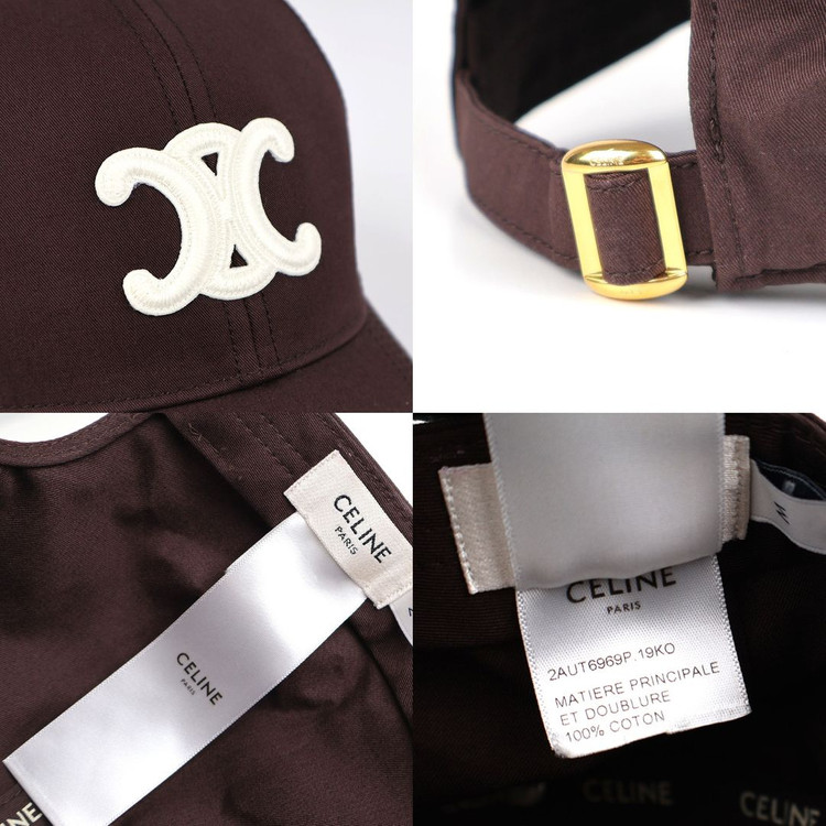 [중고명품다올] 셀린느 트리오페 로고 베이스볼 캡 모자 코코아 M사이즈 2AUT6969P 19KO 이미지