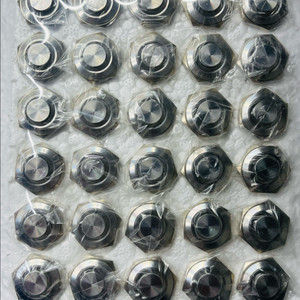 돌출형 16파이 푸쉬 LED 방수 메탈 스위치 그린색