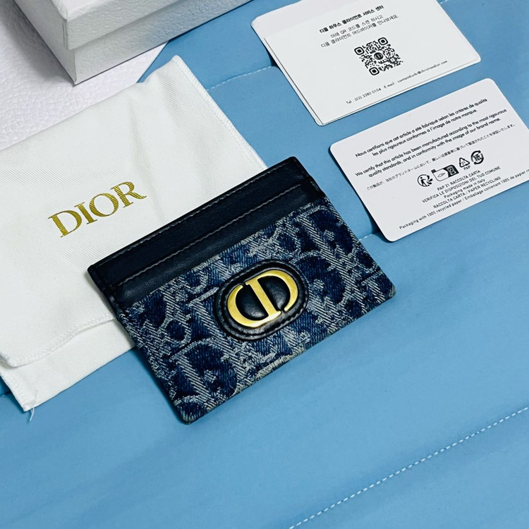 디올 CD 몽테인 30 오블리크 카드 지갑--1