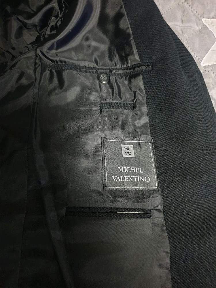 미쉘발렌티노 클래식 울혼방 수트셋업 (M) 이미지
