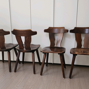 정통 엔틱 원목의자