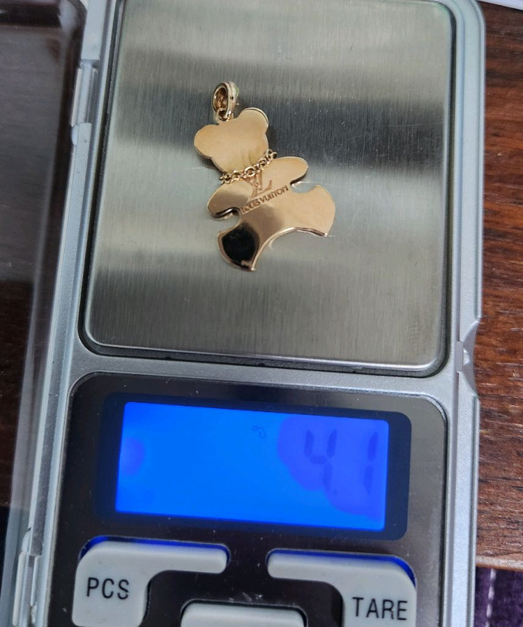 18k 곰돌이 펜던트 저렴--2