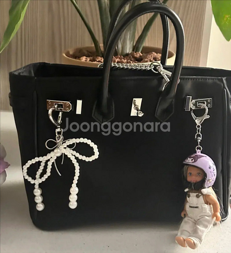 더름 제인백 25 나일론 블랙백--2