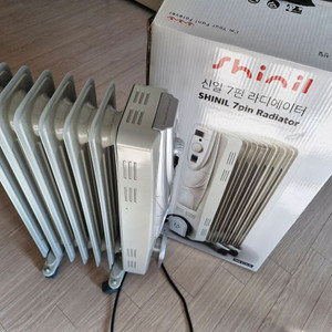 전기난로 전기히터 (신일 7핀 라디에이터 온풍기)