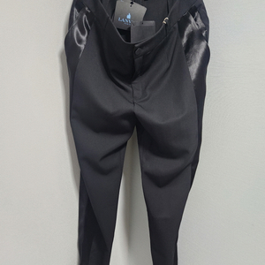 LANVIN 스모킹 noir satin stripe trousers