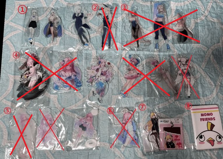 (판매) 블루아카이브 아크릴 스탠드 및 굿즈 이미지