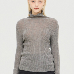 시슬리 모헤어 블렌드 슬림 케이블 니트(새상품, 사이즈 프리)