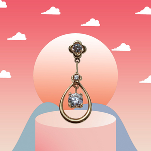 14k 물방울 모양 목걸이 메달(새상품)